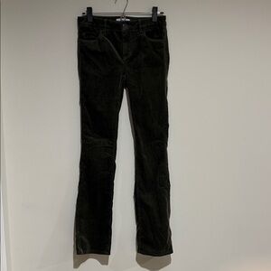 LOFT Women's Dark Green Straight Leg Corduroys